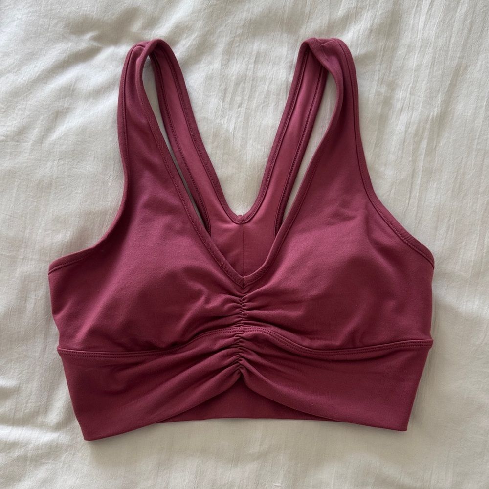 ALO yoga Ruched Sweetheart Top
